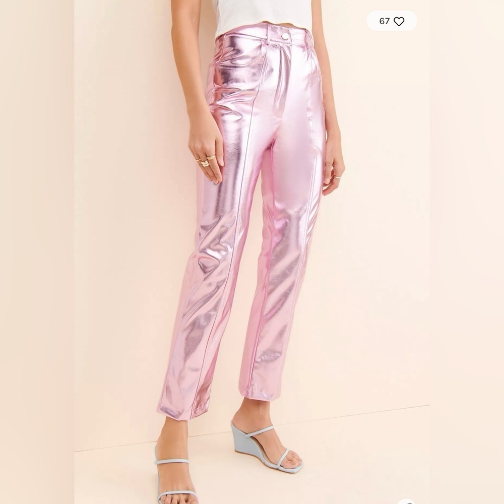 NWOT Laagam Dazzle High-Rise Pants SIZE L - Picture 2 of 9